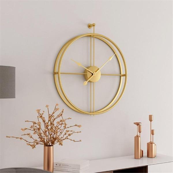Aplos Round Metal Wall Clock